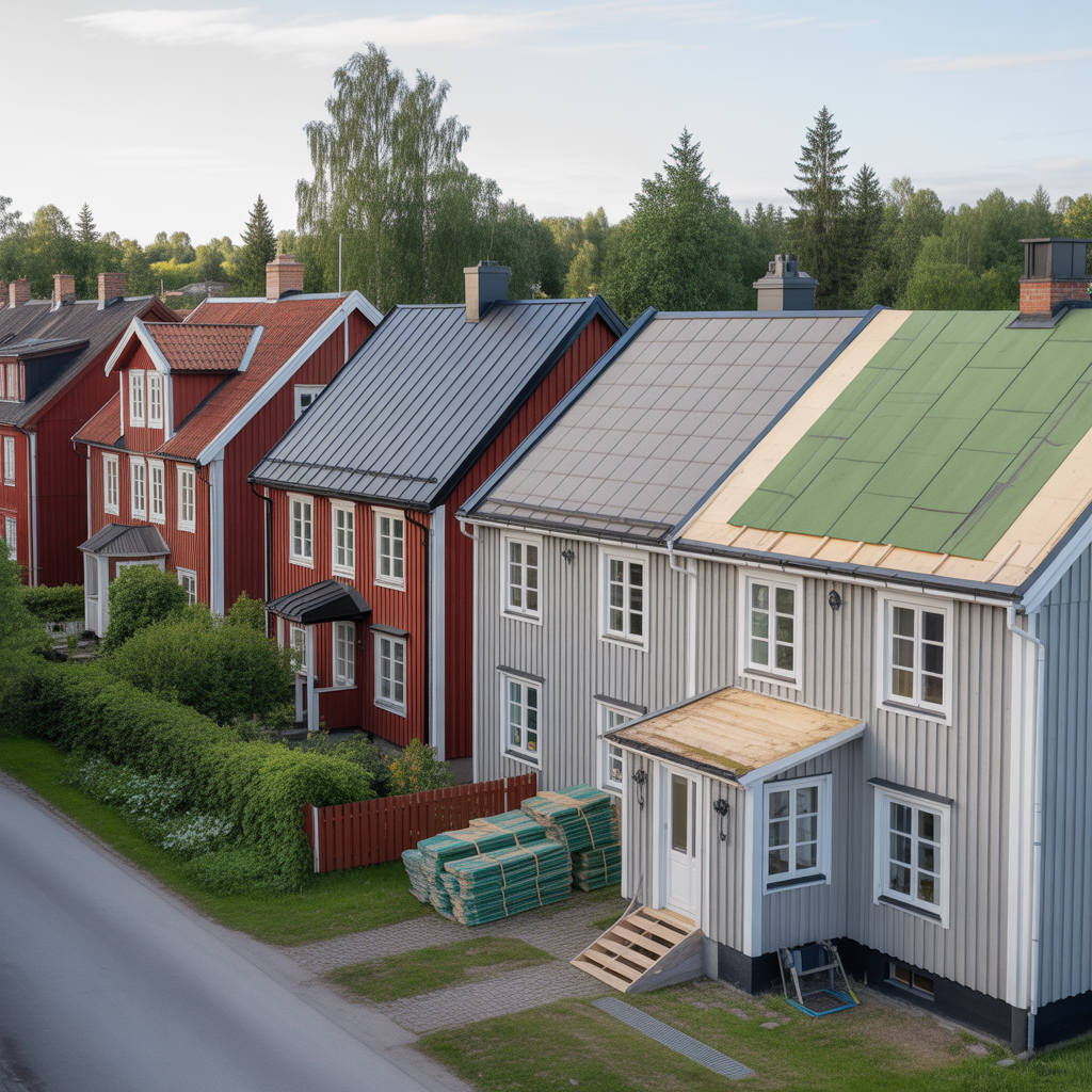 vad kostar ett nytt tak 2025 priser per material och m2