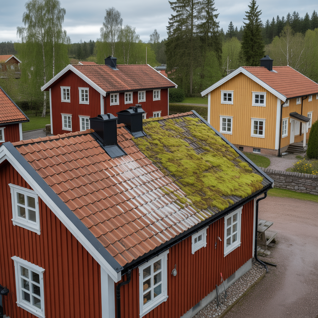 kostnad for taktvatt och mossbehandling pris per m2